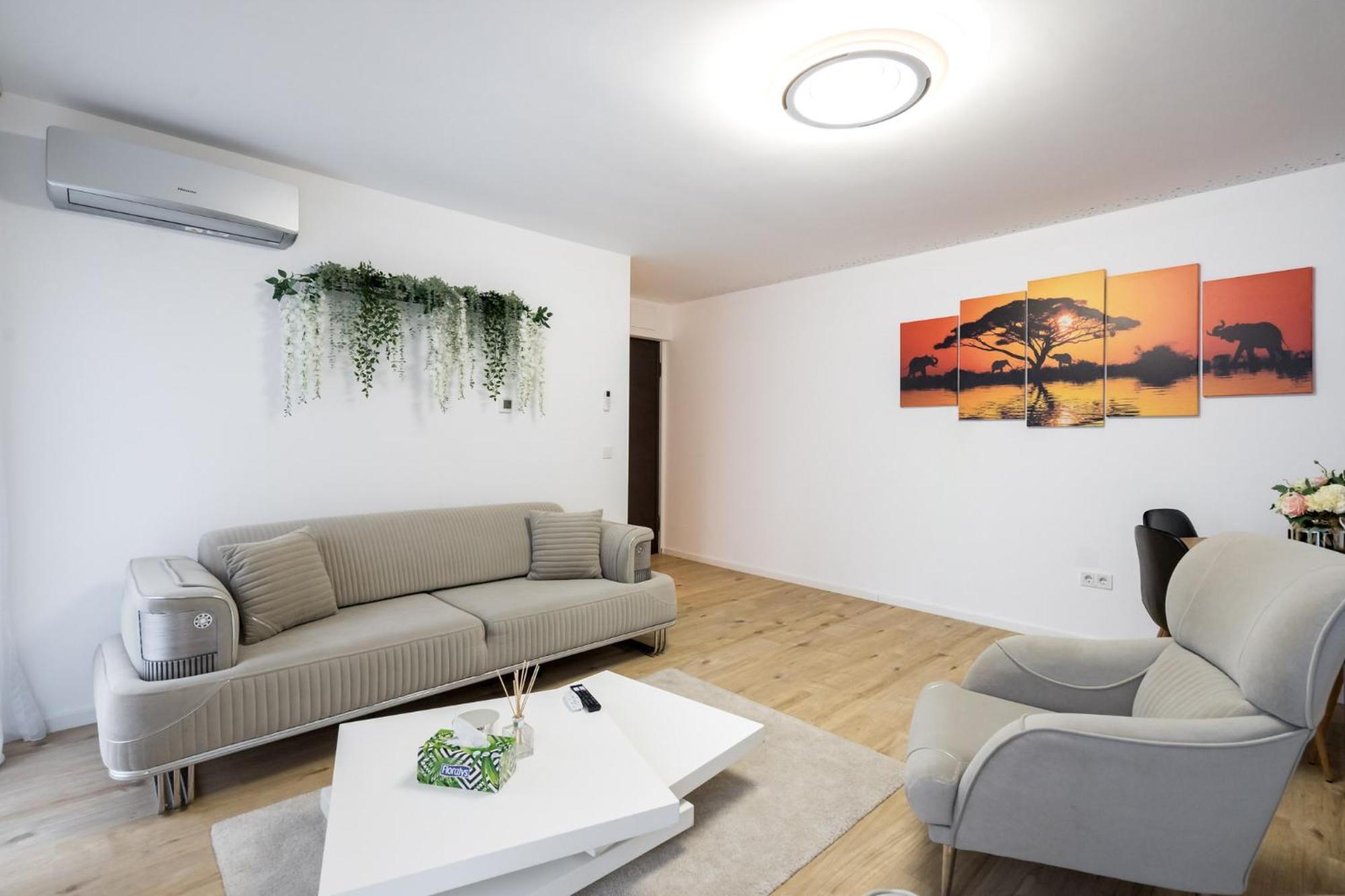 Breeze - Modern Escape In Pipera Apartment Bukares Bagian luar foto
